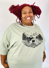 Load image into Gallery viewer, Reesa Bobeesa Green &quot;Outdoor Whore&quot; Tee, Sizes 4X- 5X
