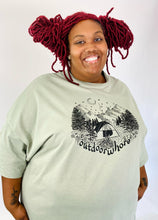 Load image into Gallery viewer, Reesa Bobeesa Green &quot;Outdoor Whore&quot; Tee, Sizes 2X- 5X
