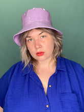 Load image into Gallery viewer, Lavender Pleather Bucket Hat
