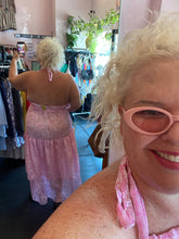 Load image into Gallery viewer, Zelie For She Pink Floral Halter Top Maxi Dress, Size 1X
