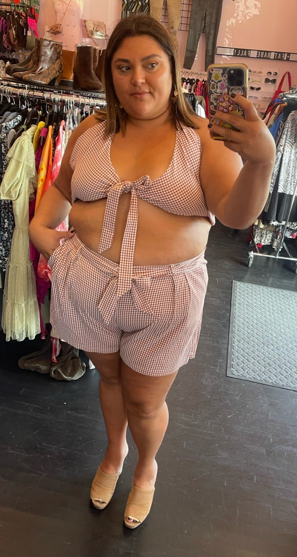 Plus size white clearance two piece set