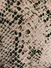 Load image into Gallery viewer, Fashion to Figure Pink and Black Snake Print Turtleneck Sweater, Size 2
