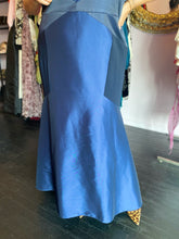 Load image into Gallery viewer, Theia Deep Navy Blue Gown with Blue Geometric Details, Size 20
