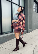 Load image into Gallery viewer, Bloomchic Cozy Brown Plaid Coat, Multiple Sizes Available!
