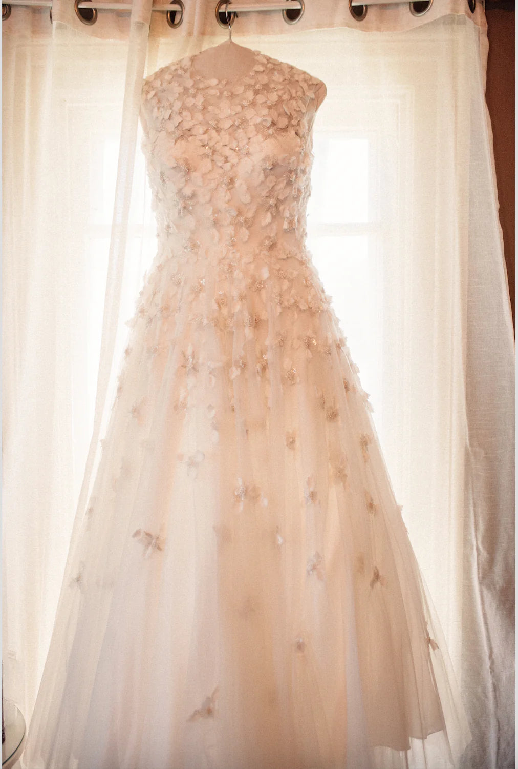 Christian Siriano Wedding Illusion Ball Gown, Size 12/14