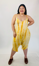 Load image into Gallery viewer, The Plus Bus Line Yellow and White Buttercream Romper, Multiple Sizes!
