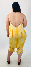 Load image into Gallery viewer, The Plus Bus Line Yellow and White Buttercream Romper, Multiple Sizes!
