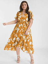 Load image into Gallery viewer, BloomChic Gorgeous Side Knot Ruffle Dress in Floral Print
