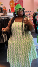 Load image into Gallery viewer, Amazon The Drop x Kellie B Sage Green and White Plaid Tiered Maxi Dress, Size 2X
