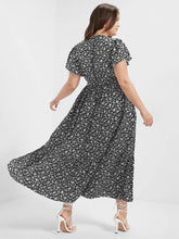 Load image into Gallery viewer, BLOOMCHIC DITSY FLORAL SPLIT HEM V-NECK POCKET DRESS, MULTIPLE COLORS/SIZES
