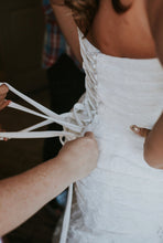 Load image into Gallery viewer, Morilee Lace and Sequin Wedding Dress, Size 18
